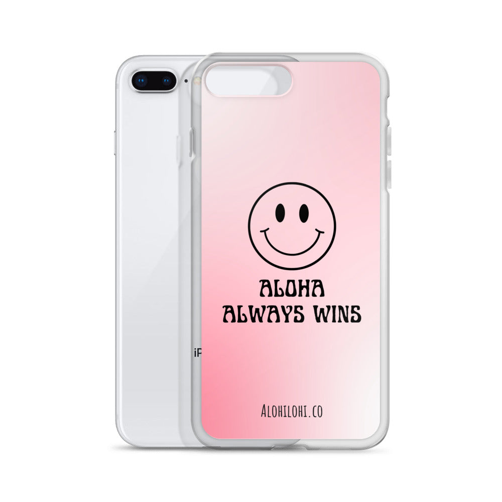 Aloha Always Wins (3) - Clear iPhone Case