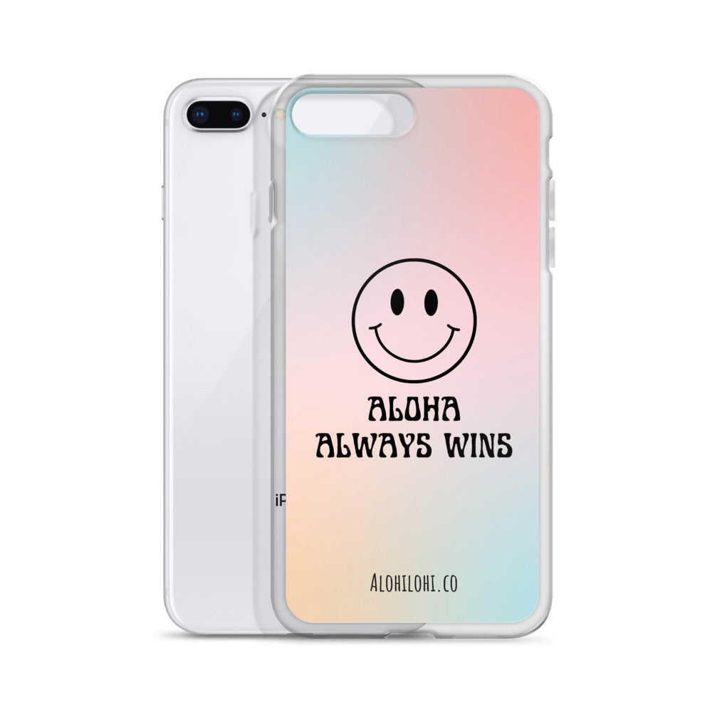 Aloha Always Wins (4) - Clear iPhone Case