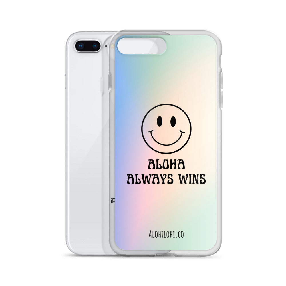 Aloha Always Wins (5) - Clear iPhone Case