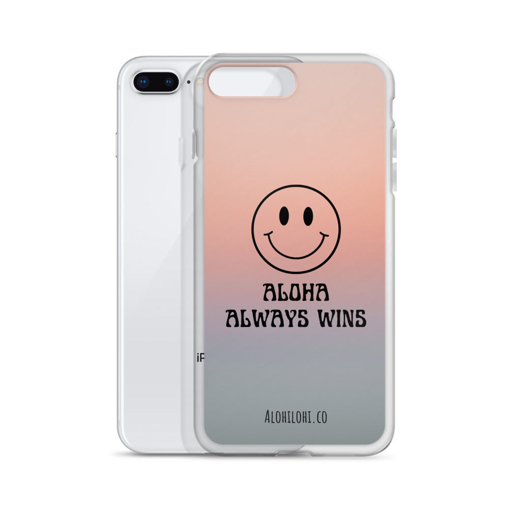 Aloha Always Wins (7) - Clear iPhone Case