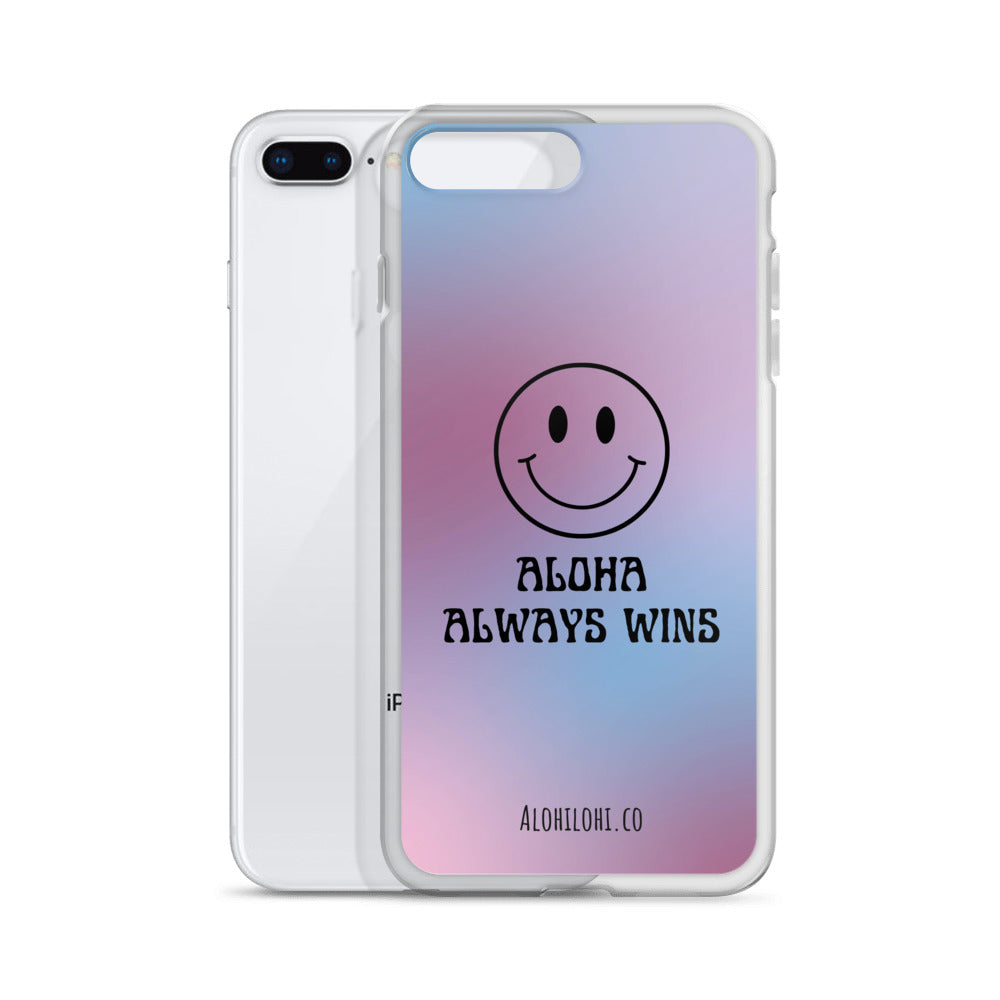 Aloha Always Wins (9) - Clear iPhone Case