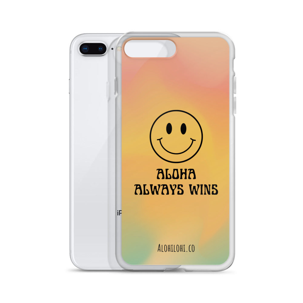 Aloha Always Wins (10) - Clear iPhone Case