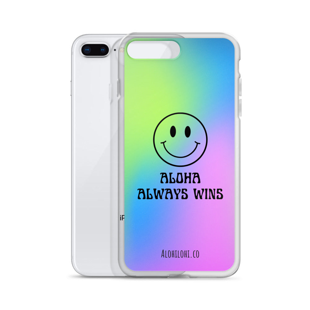 Aloha Always Wins (11) - Clear iPhone Case