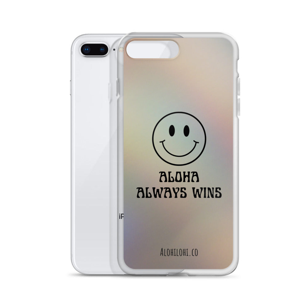 Aloha Always Wins (12) - Clear iPhone Case