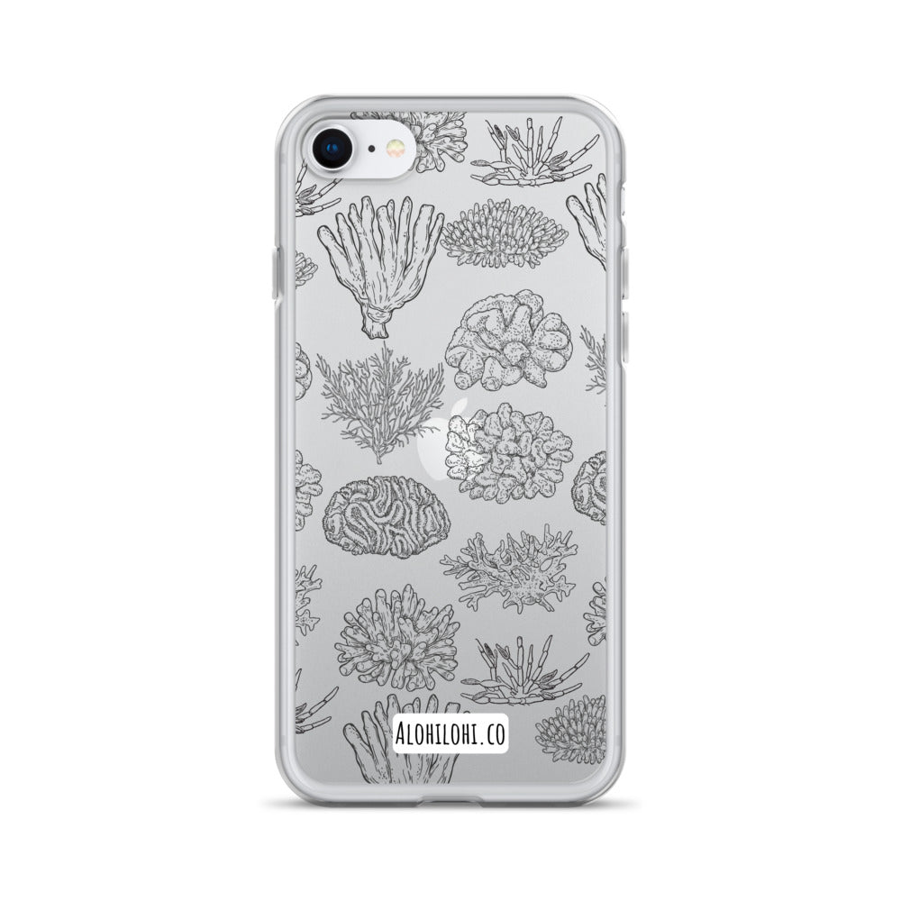 Corals - Clear iPhone Case