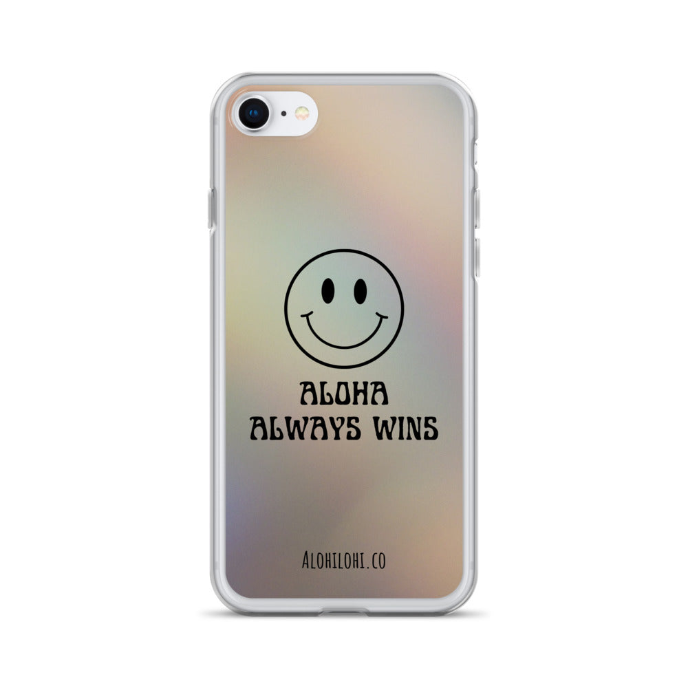 Aloha Always Wins (12) - Clear iPhone Case