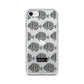 Manini (B&W) - Clear iPhone Case