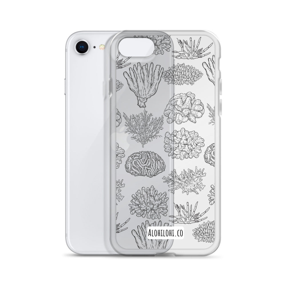 Corals - Clear iPhone Case