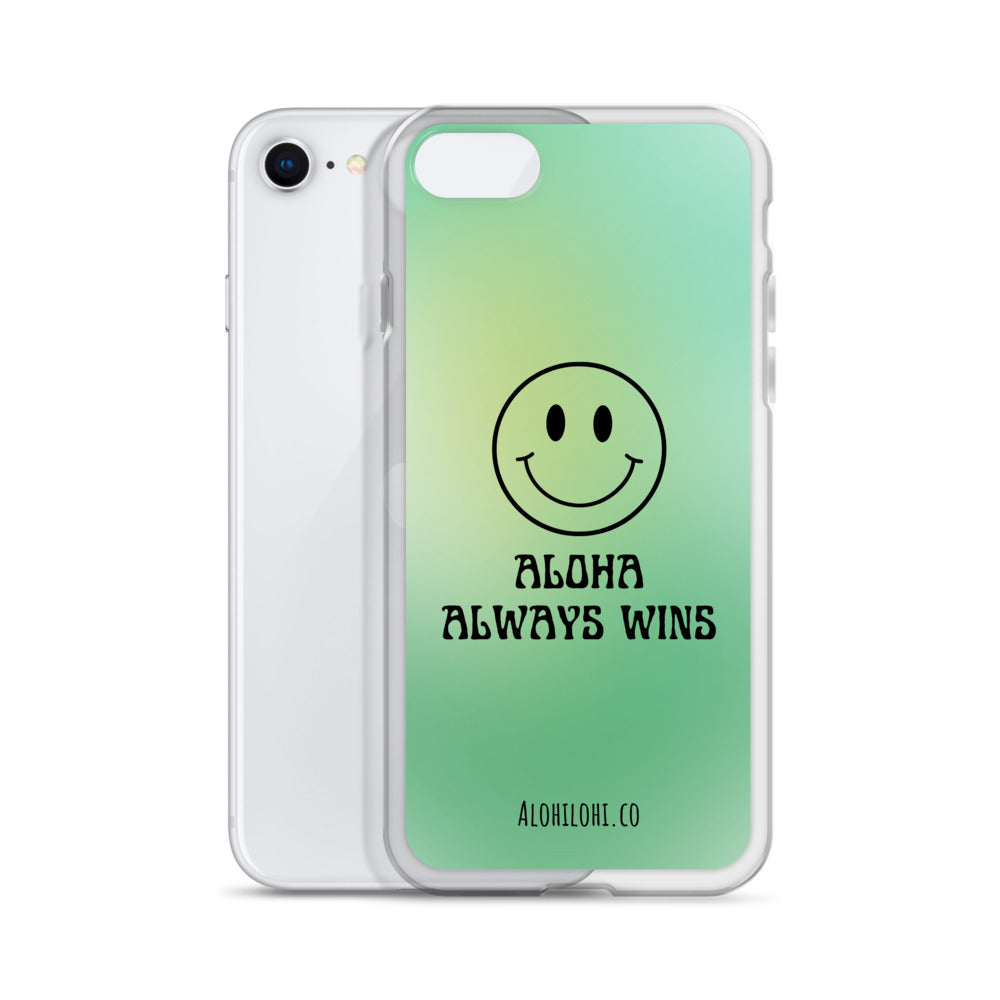 Aloha Always Wins (1) - Clear iPhone Case