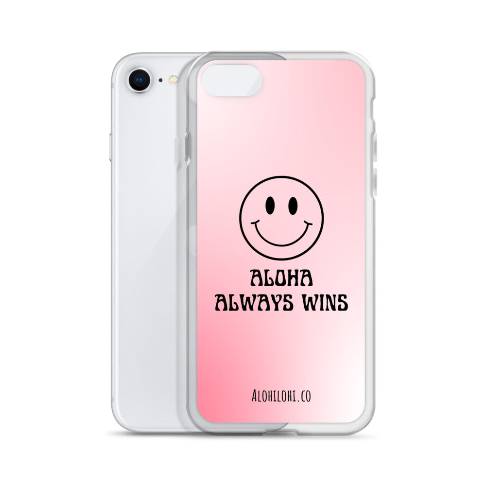 Aloha Always Wins (3) - Clear iPhone Case