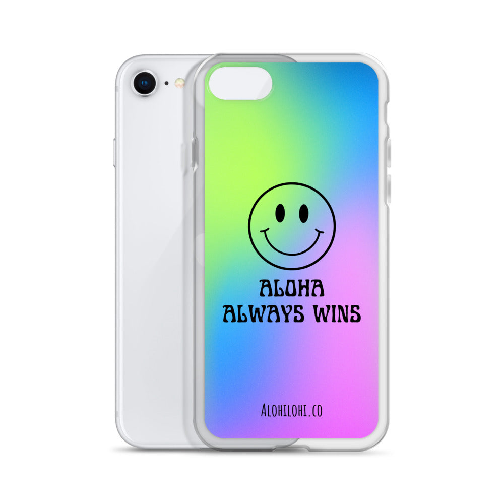 Aloha Always Wins (11) - Clear iPhone Case