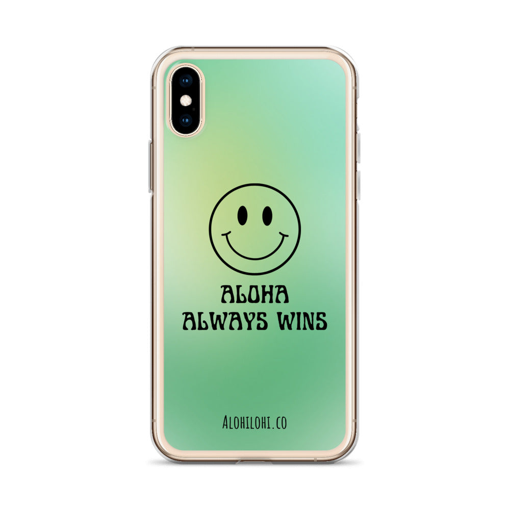 Aloha Always Wins (1) - Clear iPhone Case