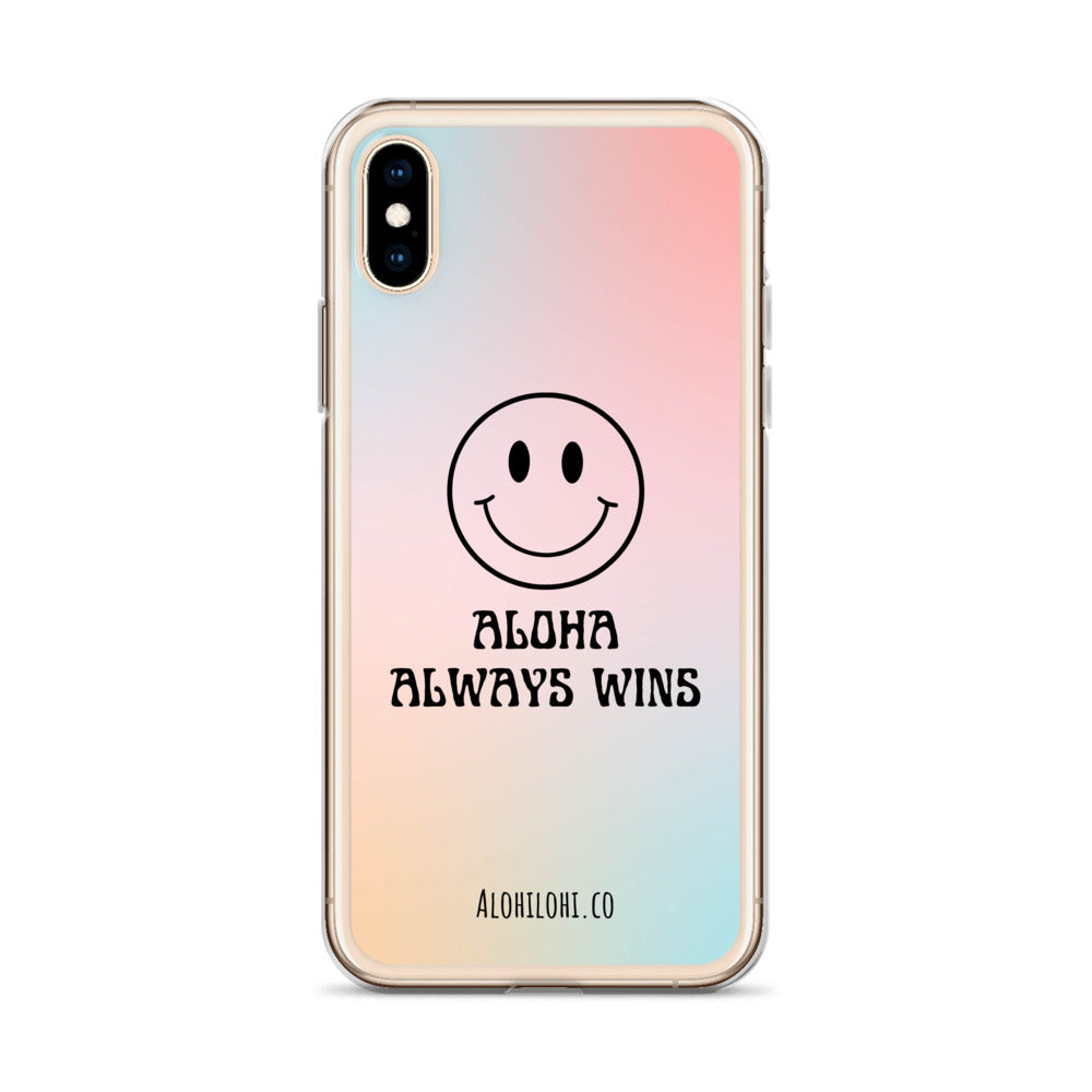 Aloha Always Wins (4) - Clear iPhone Case