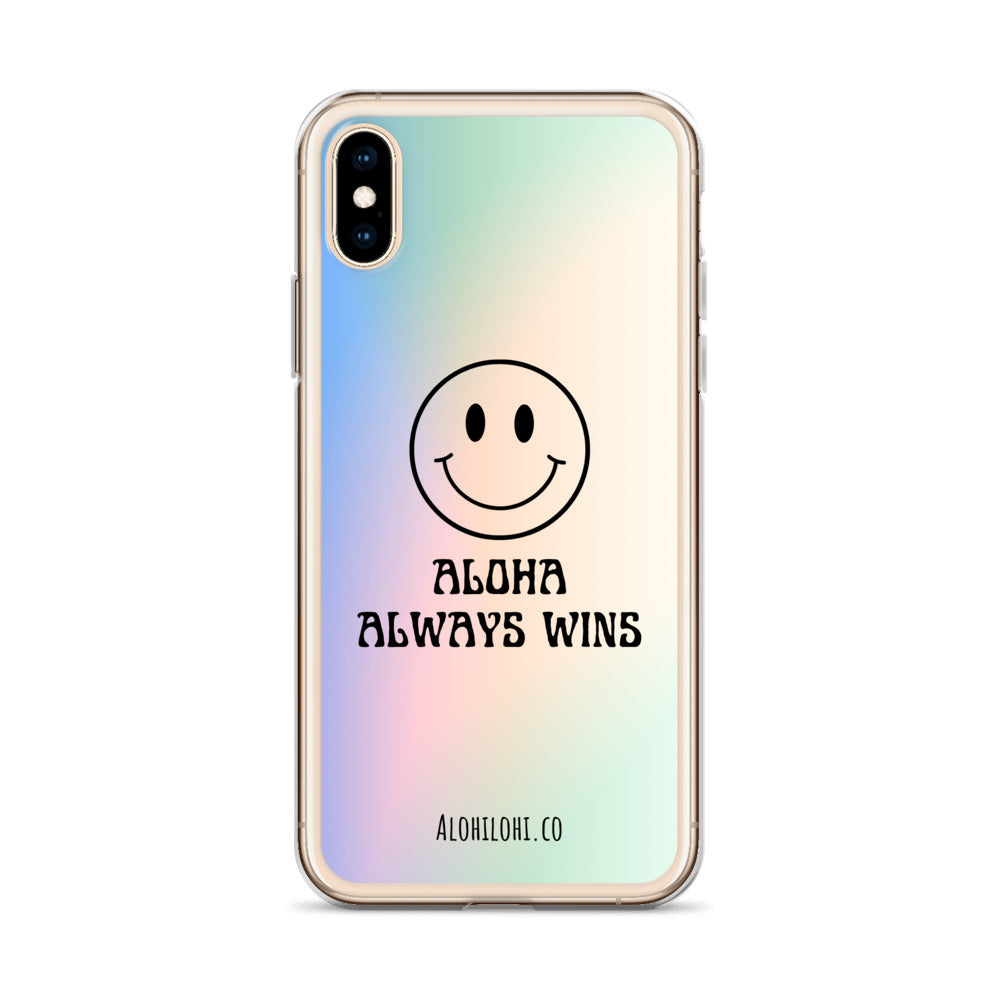 Aloha Always Wins (5) - Clear iPhone Case