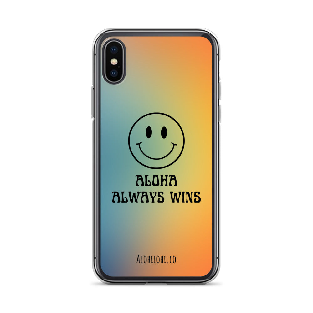 Aloha Always Wins (6) - Clear iPhone Case