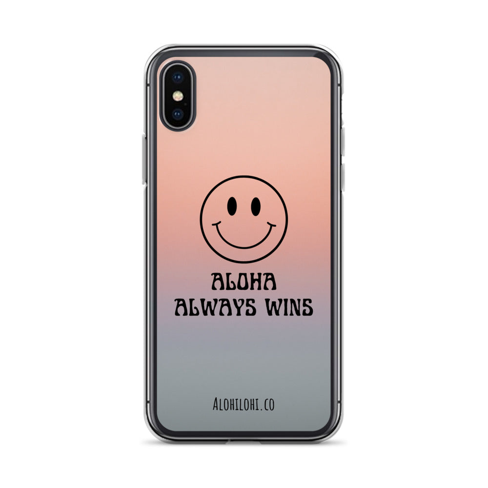 Aloha Always Wins (7) - Clear iPhone Case