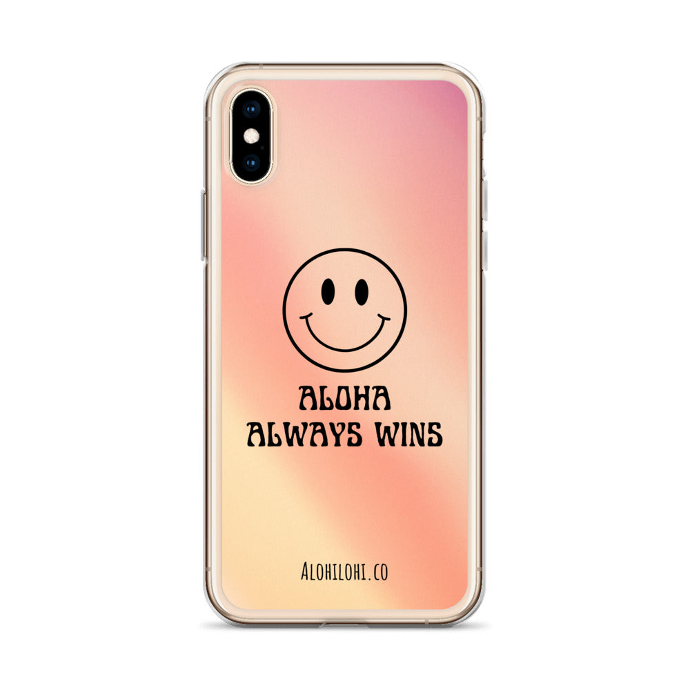 Aloha Always Wins (8) - Clear iPhone Case