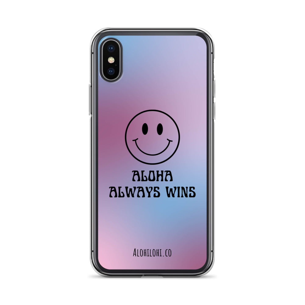 Aloha Always Wins (9) - Clear iPhone Case