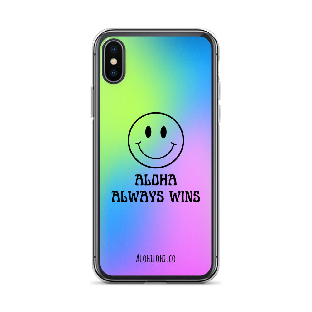 Aloha Always Wins (11) - Clear iPhone Case