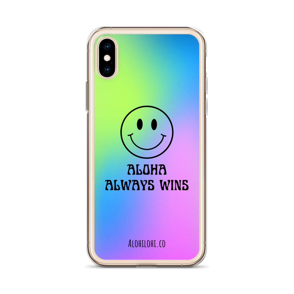 Aloha Always Wins (11) - Clear iPhone Case