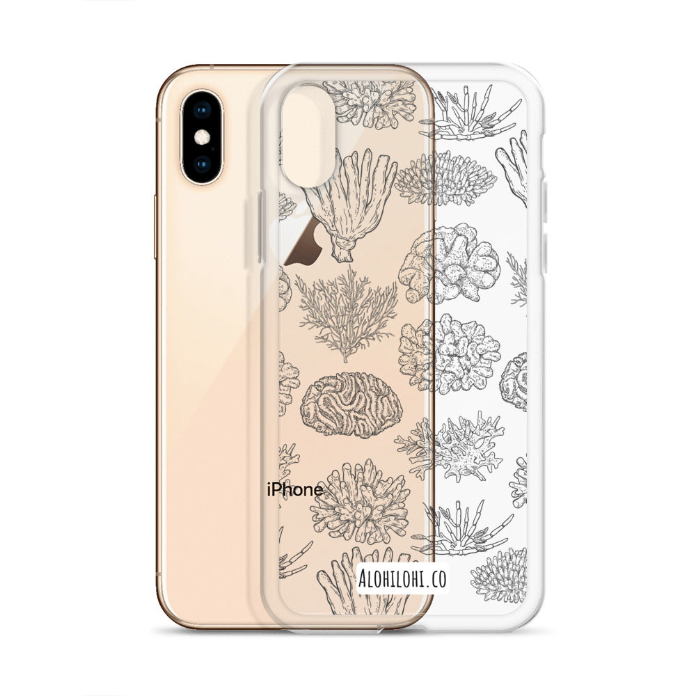 Corals - Clear iPhone Case