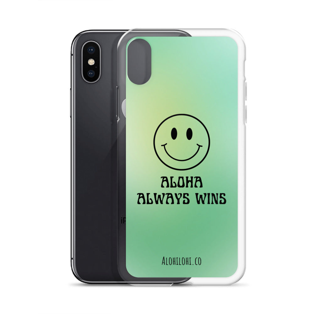 Aloha Always Wins (1) - Clear iPhone Case