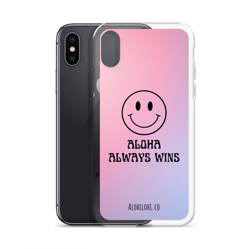 Aloha Always Wins (2) - Clear iPhone Case