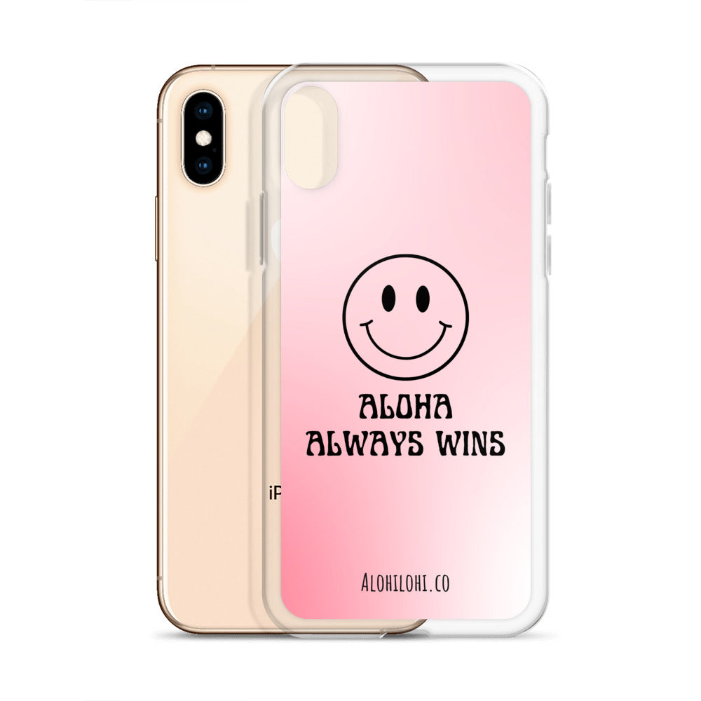 Aloha Always Wins (3) - Clear iPhone Case