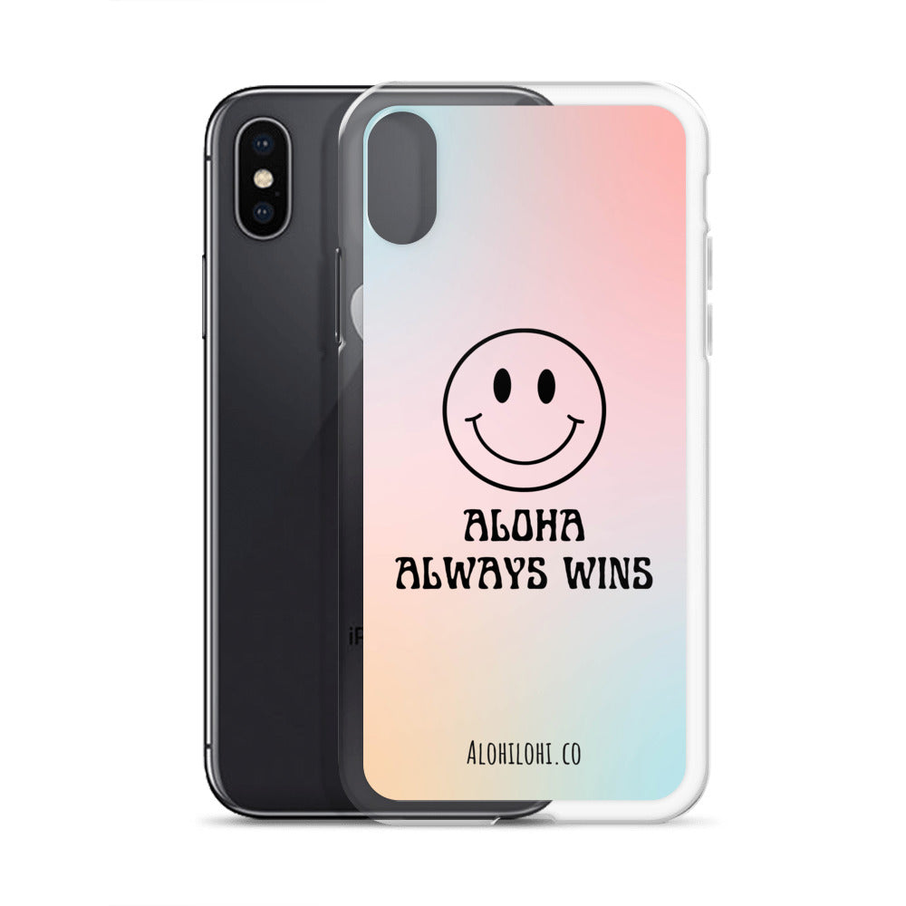 Aloha Always Wins (4) - Clear iPhone Case