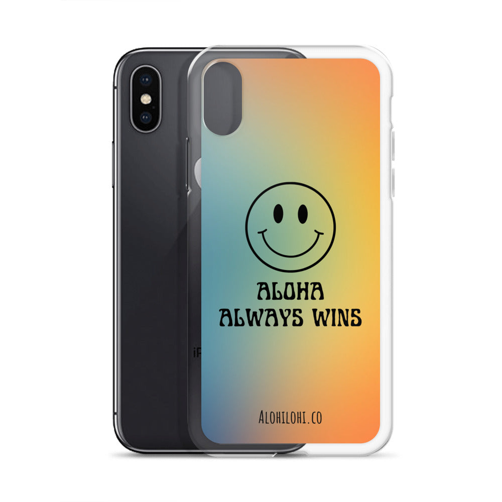 Aloha Always Wins (6) - Clear iPhone Case