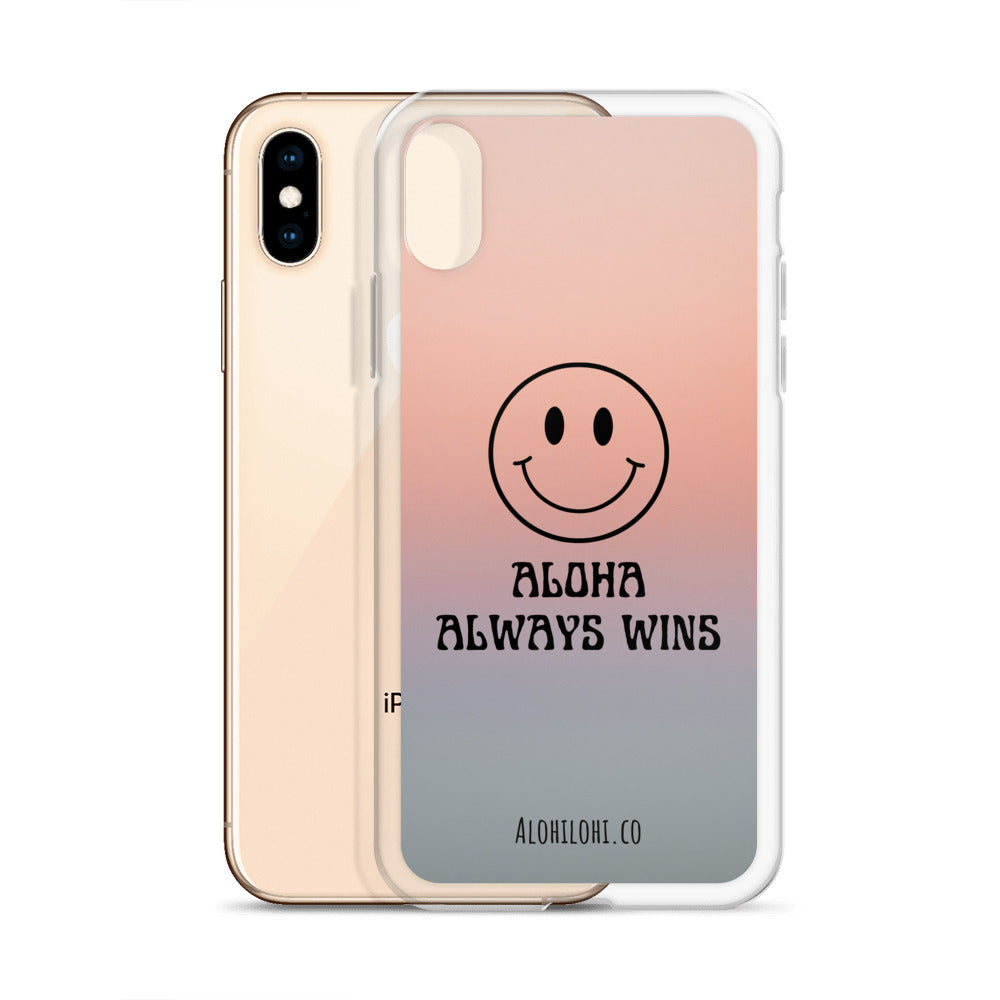 Aloha Always Wins (7) - Clear iPhone Case