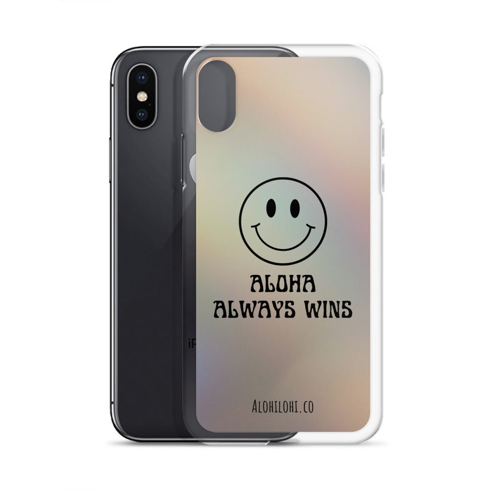 Aloha Always Wins (12) - Clear iPhone Case