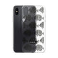 Manini (B&W) - Clear iPhone Case