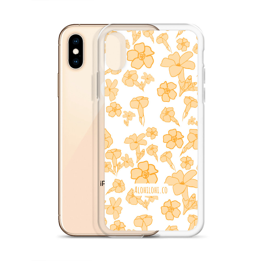 Pua Kenikeni on Keʻokeʻo - Clear iPhone Case