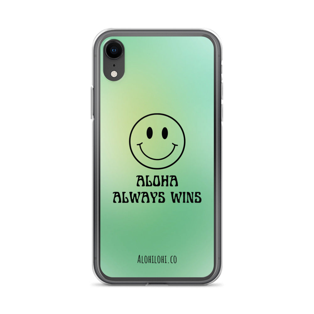 Aloha Always Wins (1) - Clear iPhone Case