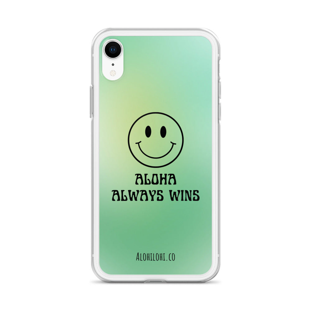 Aloha Always Wins (1) - Clear iPhone Case