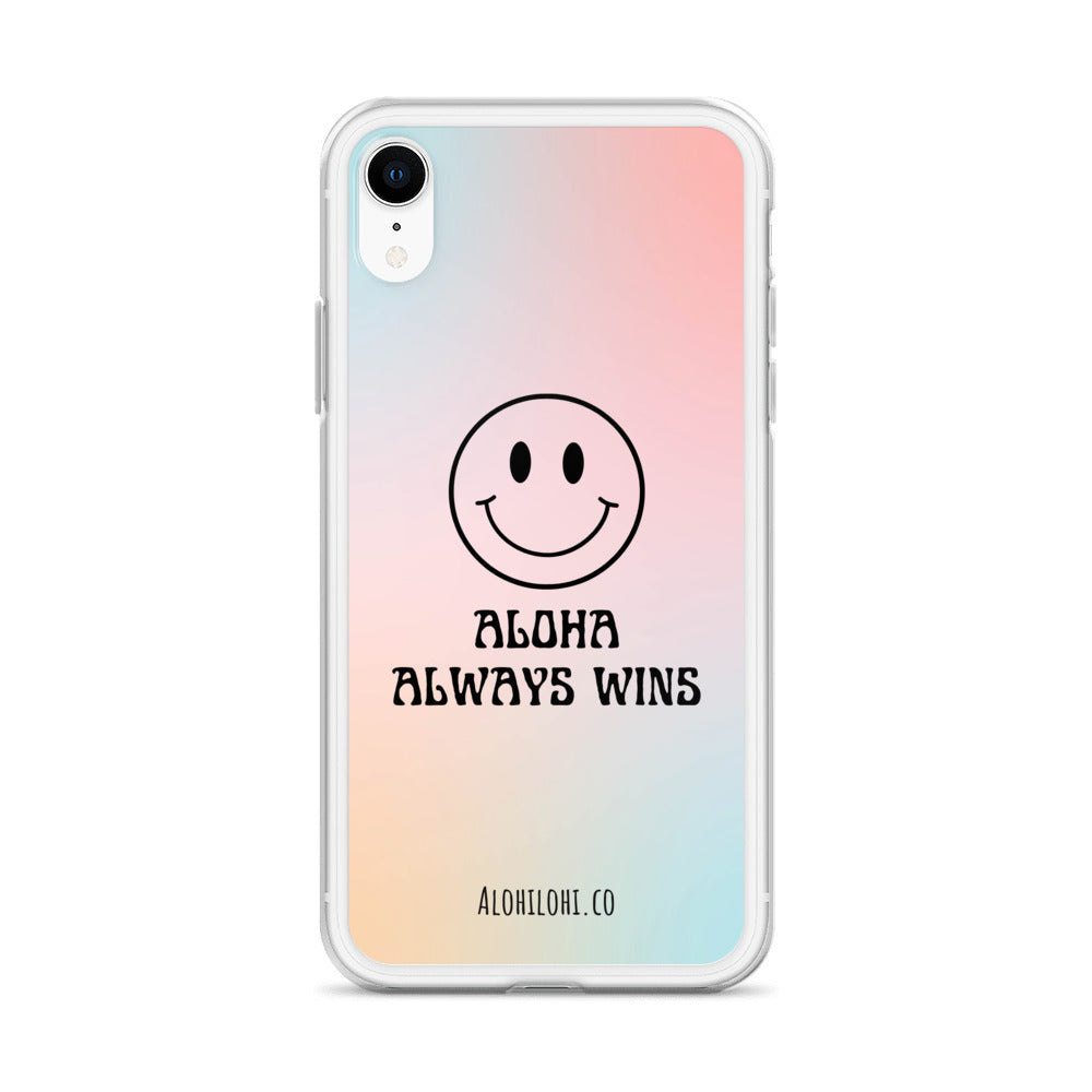 Aloha Always Wins (4) - Clear iPhone Case