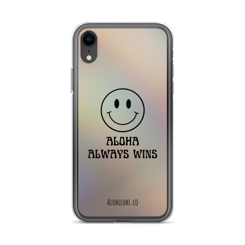 Aloha Always Wins (12) - Clear iPhone Case