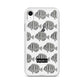 Manini (B&W) - Clear iPhone Case