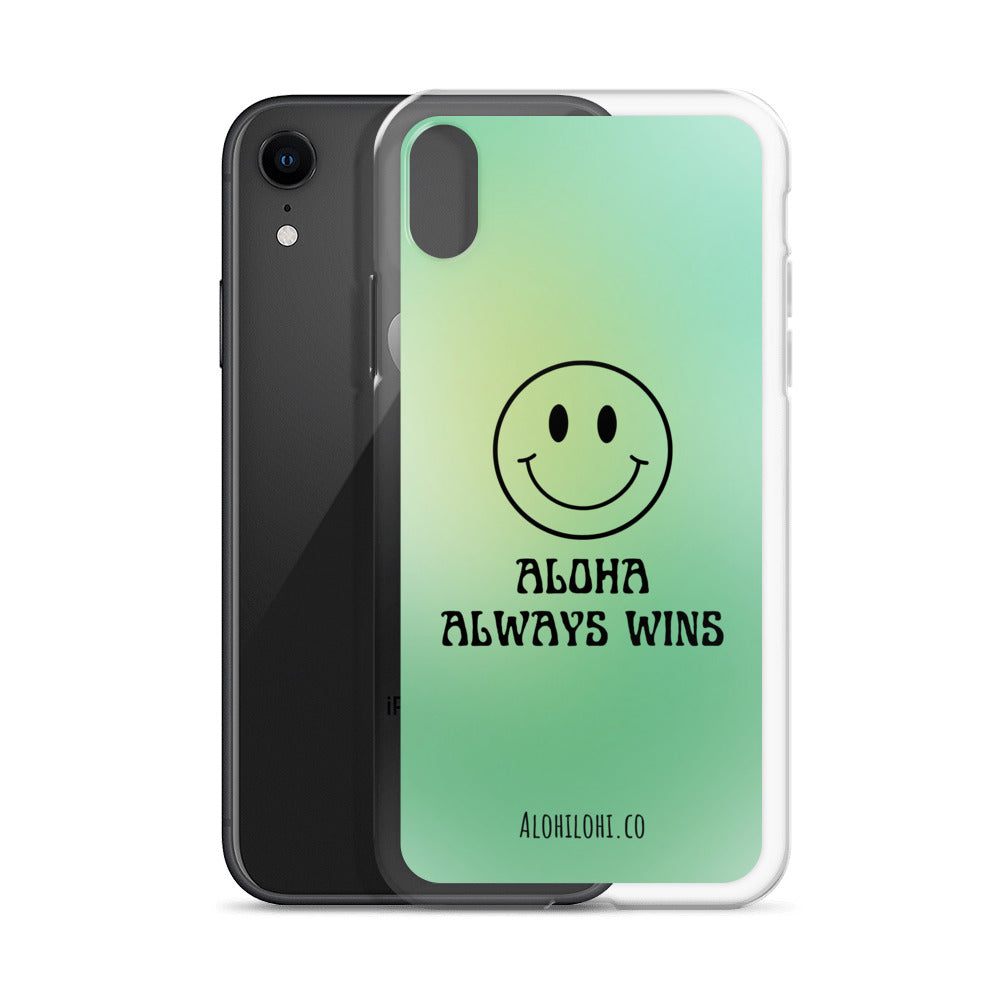 Aloha Always Wins (1) - Clear iPhone Case