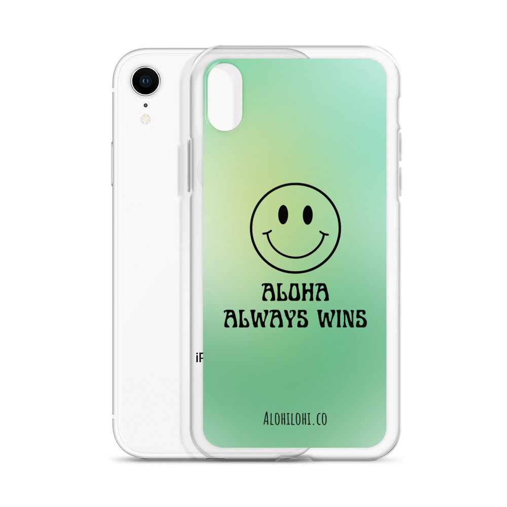 Aloha Always Wins (1) - Clear iPhone Case