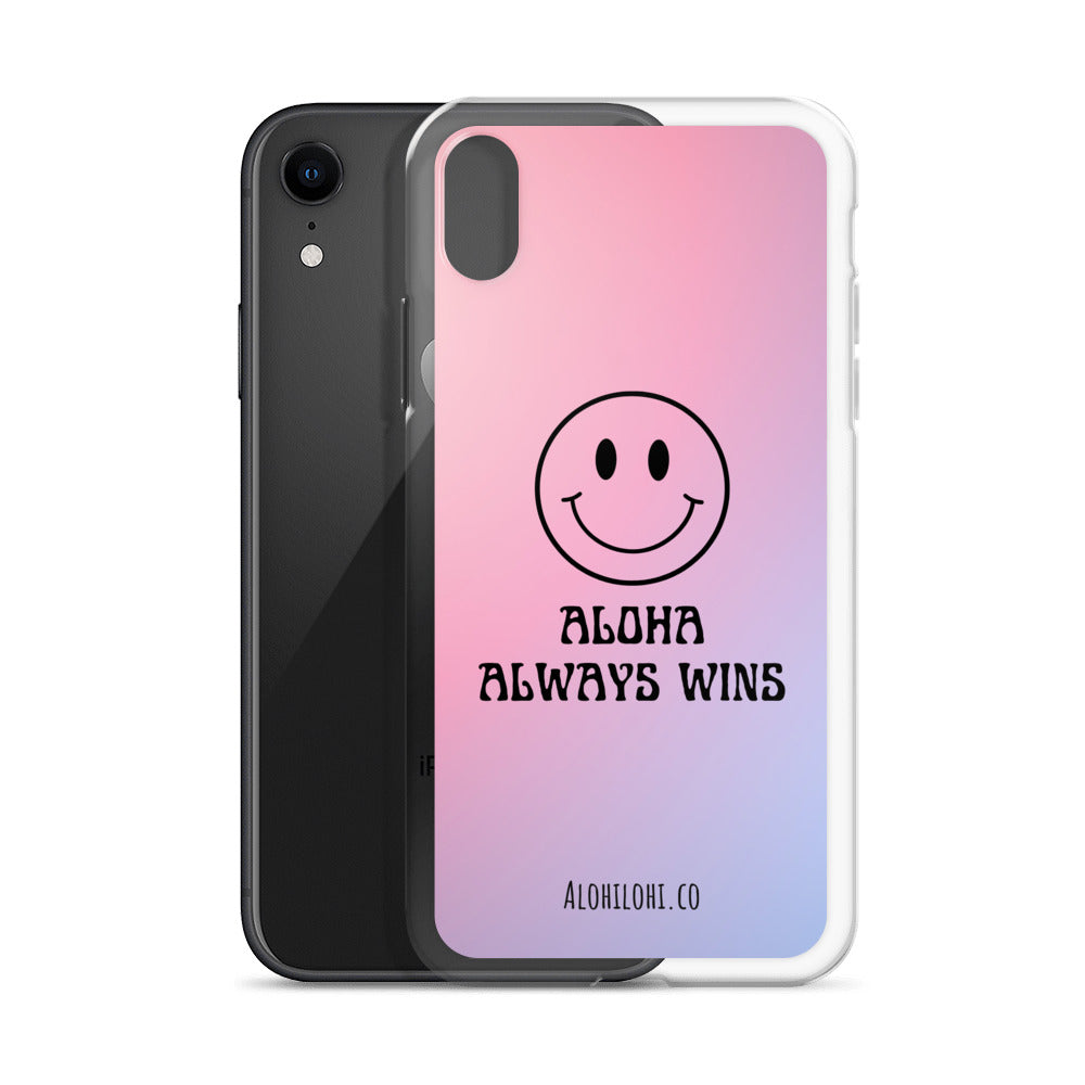 Aloha Always Wins (2) - Clear iPhone Case