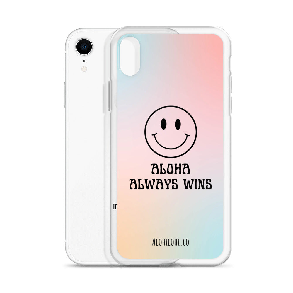 Aloha Always Wins (4) - Clear iPhone Case