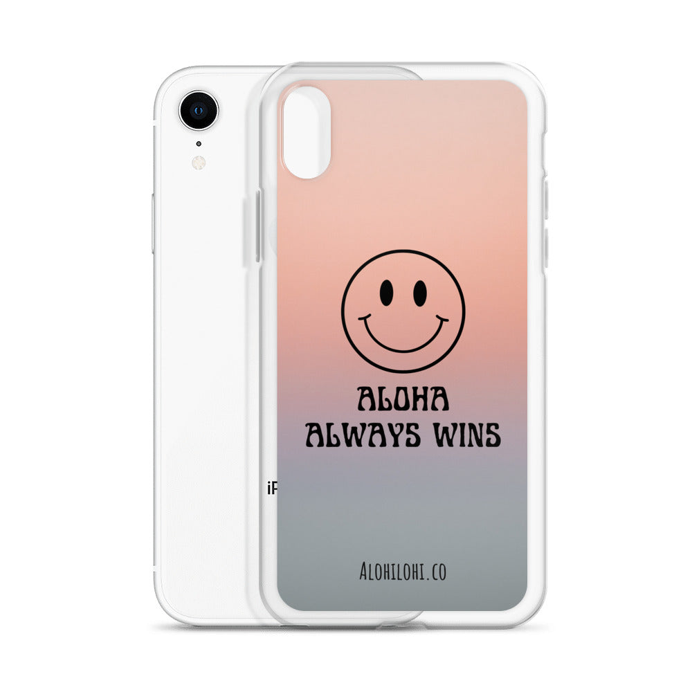 Aloha Always Wins (7) - Clear iPhone Case