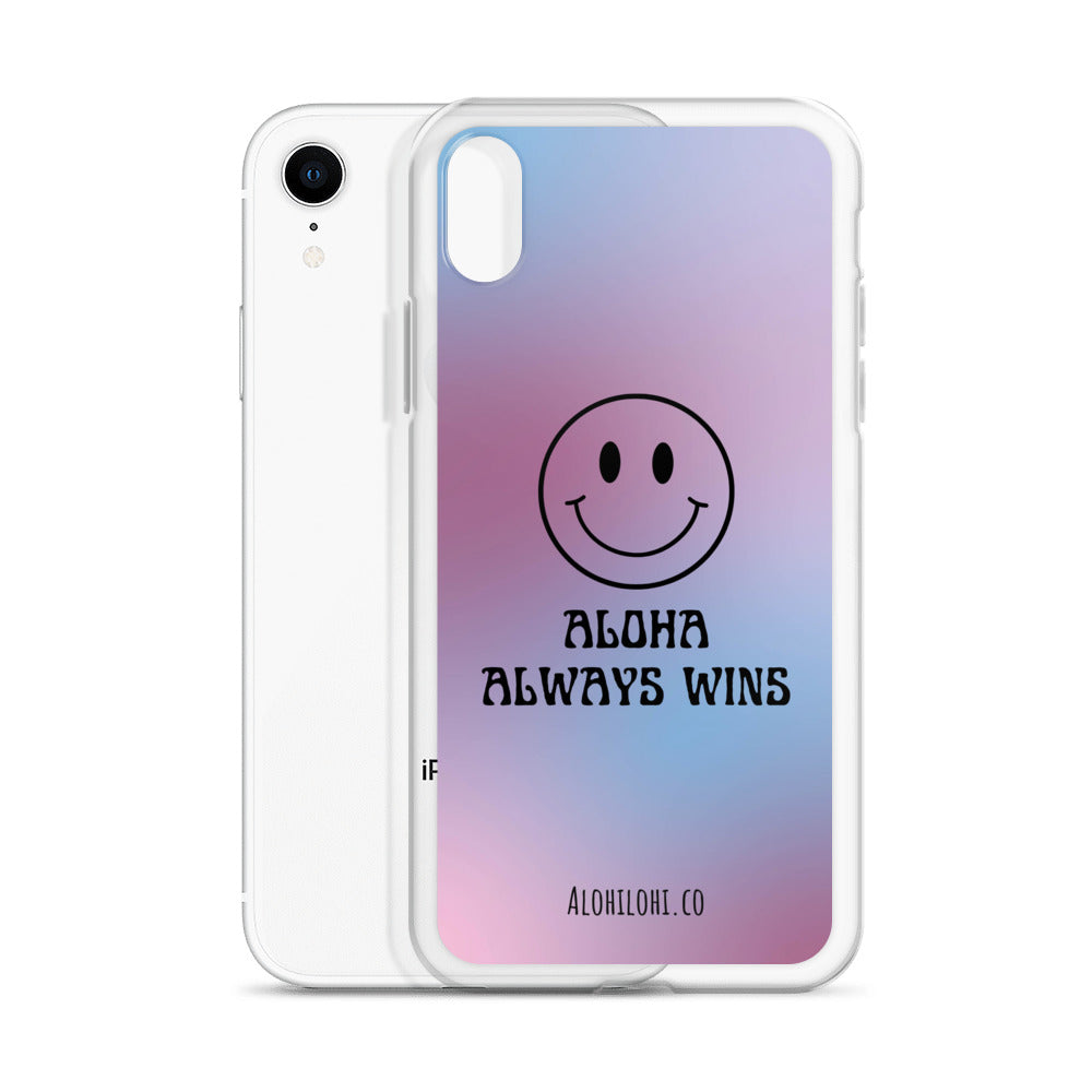 Aloha Always Wins (9) - Clear iPhone Case