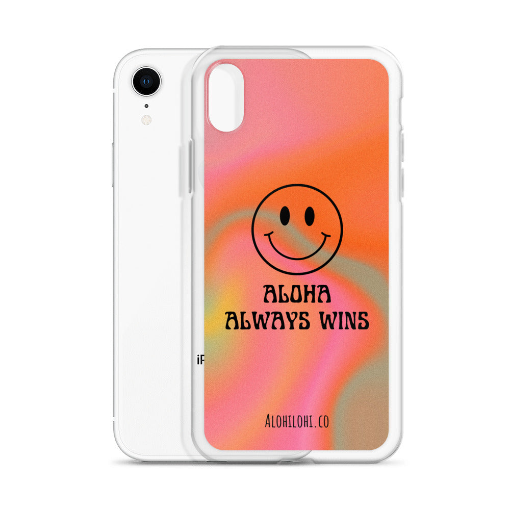 Aloha Always Wins (13) - Clear iPhone Case