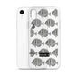 Manini (B&W) - Clear iPhone Case