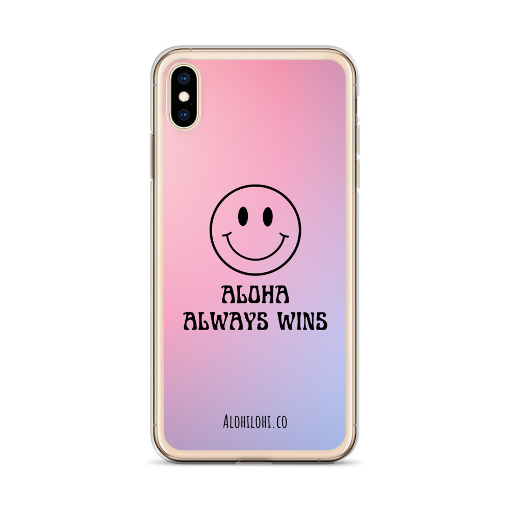 Aloha Always Wins (2) - Clear iPhone Case