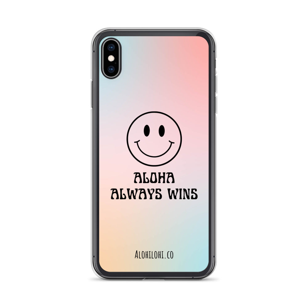 Aloha Always Wins (4) - Clear iPhone Case