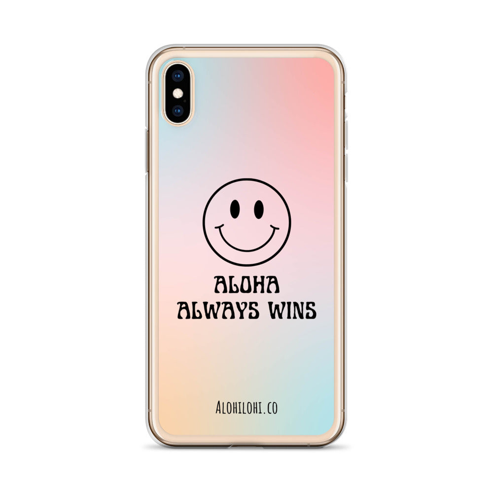 Aloha Always Wins (4) - Clear iPhone Case